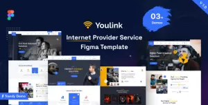 Youlink  - Broadband & Internet Service Provider Figma Template