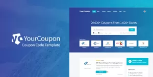 YourCoupon  Coupon Code, Discount, Deal Responsive Site Template