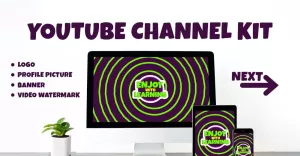 YouTube Channel Branding Kit Template 2 - TemplateMonster