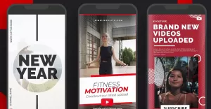 YouTube Instagram Stories Motion Graphics Template