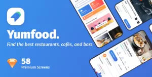 YumFood - Mobile App UI kit