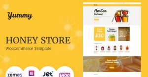 Yummy - Honey Store WooCommerce Theme - TemplateMonster