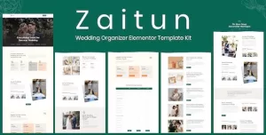 Zaitun - Wedding Organizer Elementor Template Kit