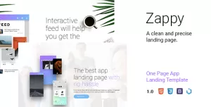 Zappy — One Page App Landing