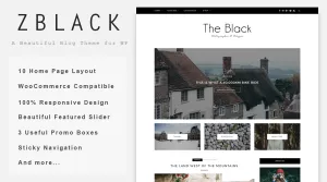 ZBlack - A Beautiful WordPress Blog Theme