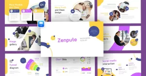 Zenpute Marketing Business Keynote Template - TemplateMonster