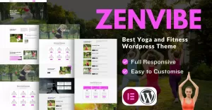 Zenvibe Yoga och Fitness Wordpress Tema - TemplateMonster
