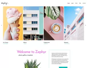 Zephyr - Creative Projects Photo Gallery Website Powered by MotoCMS 3 Website Builder