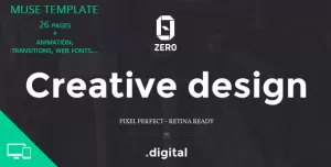 ZER0 - Creative Agency Muse Template