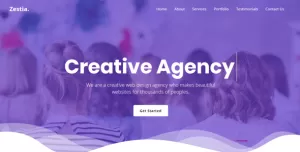 Zestia - OnePage Creative Agency Template