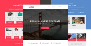 Zinuc - E-Commerce  Responsive Email with Stampready builder