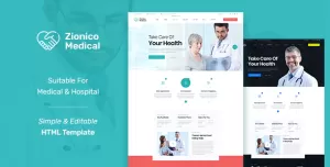 Zionico - Health and Medical HTML5 Template