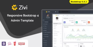 Zivi - Bootstrap 4 Multipurpose Admin Dashboard Template & UI Kit