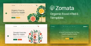 Zomata - Organic Food HTML5 Template