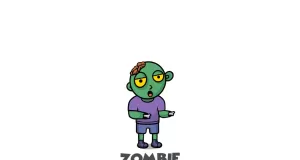 Zombie Children Mascot Logo Template - TemplateMonster