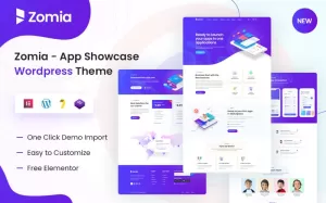 Zomia - App Showcase WordPress Theme - TemplateMonster