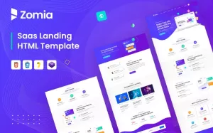 Zomia Saas Software Company HTML5 Template - TemplateMonster