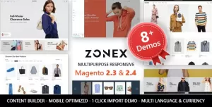 Zonex - Minimalist Responsive Magento 2 Fashion Theme
