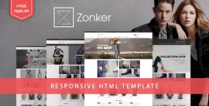 Zonker - Fashion Minimal Tailoring Website Template using Bootstrap