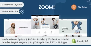 Zoom - Fashion & Clothing Shopify Theme