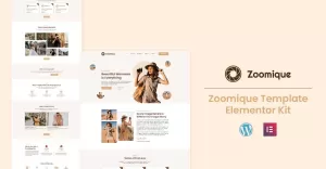 Zoomique -  Photography and Video Recording Services Elementor Template Kit