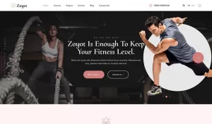 Zoyot - Sports and Fitness WordPress Theme - TemplateMonster
