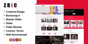 Zric - Fitness Multipages Drupal Theme