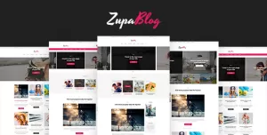ZupaBlog – Creative Blog and Magazine PSD Template