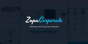 ZupaCorporate – Business and Corporate PSD Template